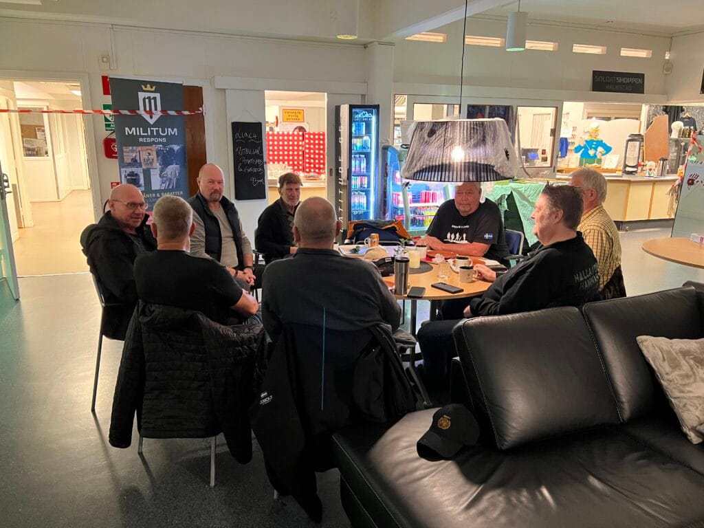 Månadsträff på Halmstad Soldathem.