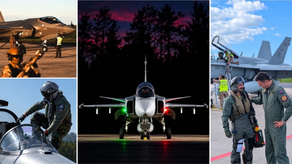 Svenskt stridsflyg skyddar stödet till Ukraina i ny Natoinsats