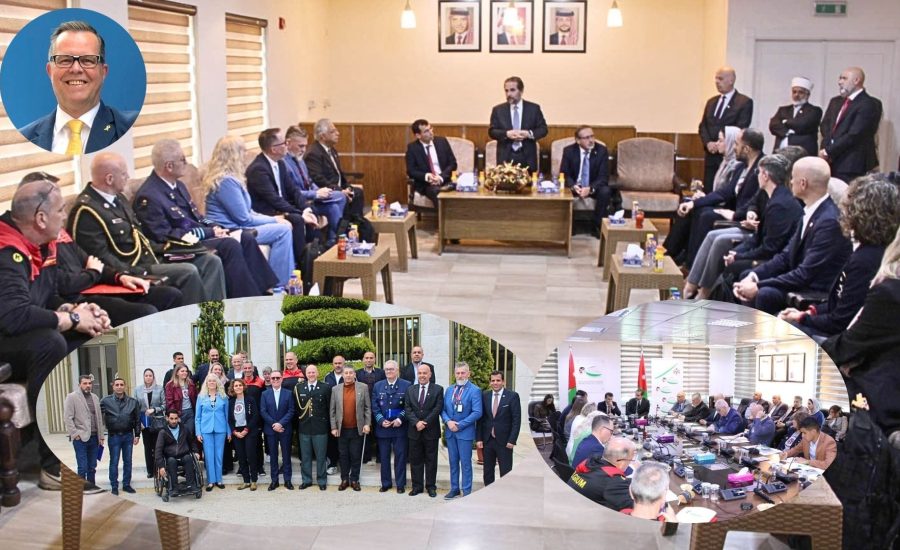 Sveriges Veteranförbund presenterade sitt kamratstöd i Amman, Jordanien på inbjudan av EU. Foto: Jordania press