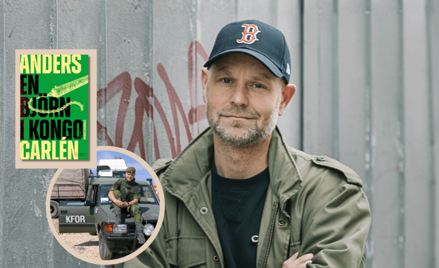 Utlandsveteranen Anders Carléns bok "En björn i Kongo" är en spännande thriller där historiska händelser vävs samman med mord, maktspel och storpolitik. Boken har fått mycket fina recensioner och hyllats för sitt höga tempo, sin trovärdighet och sin starka skildring av våra svenska Kongoveteraners erfarenheter.