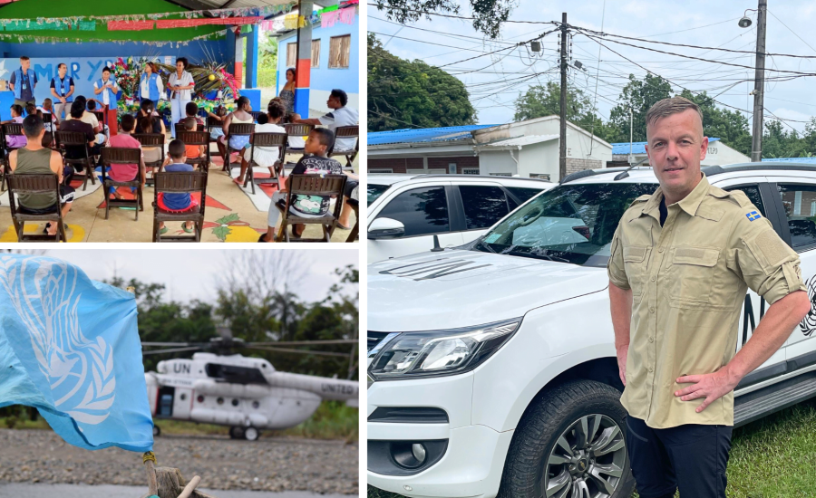 Isak är polis för FN i Colombia.