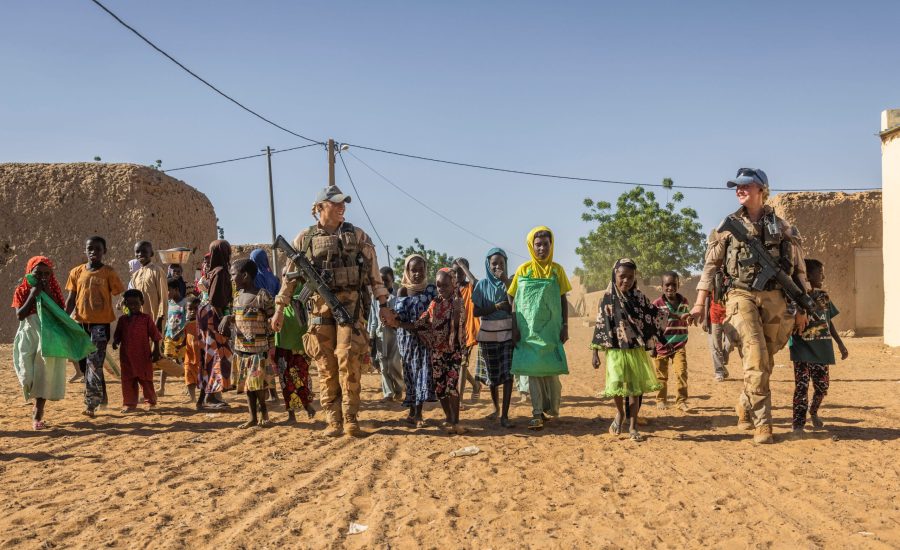 Gao_Mali16_MINUSMA_0801 Soldater genomför patrullering under den sista operationen inom ramen för Sveriges bidrag till FN-insatsen MINUSMA i Mali. Foto: Antonia Sehlstedt/Försvarsmakten