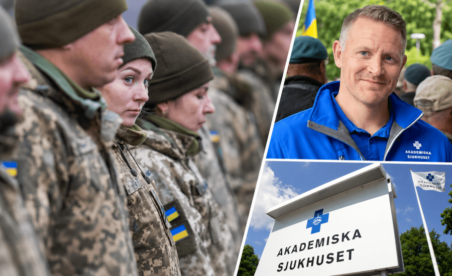 Joel Bramsgård, kurator vid Veteranmottagningen i Uppsala, berättar att mottagningen nu även tar emot svenskar som har tjänstgjort i Ukrainas försvar.