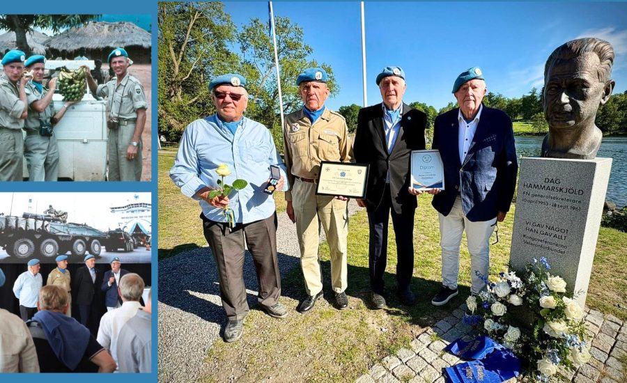Årets Veteran är FN-veteranerna Kongo, de utsågs under en ceremoni på Veterandagskvällen.