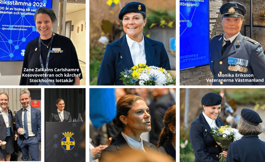 Ett sekel av samhällsinsatser!   Lottakårens riksstämma firade 100 år med Kronprinsessan som hedersgäst.