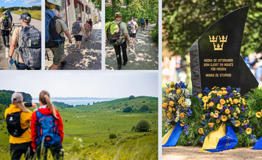 Veteranernas pilgrimsvandring pågår i Blekinge.