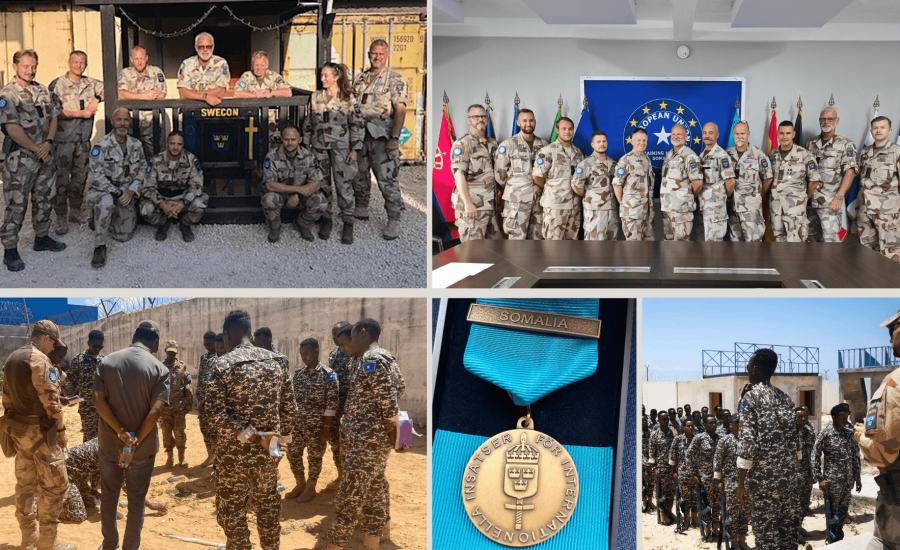 som Sverige stöttar Somalias framtid – välkomna hem K 3, efter ett år i Somalia.